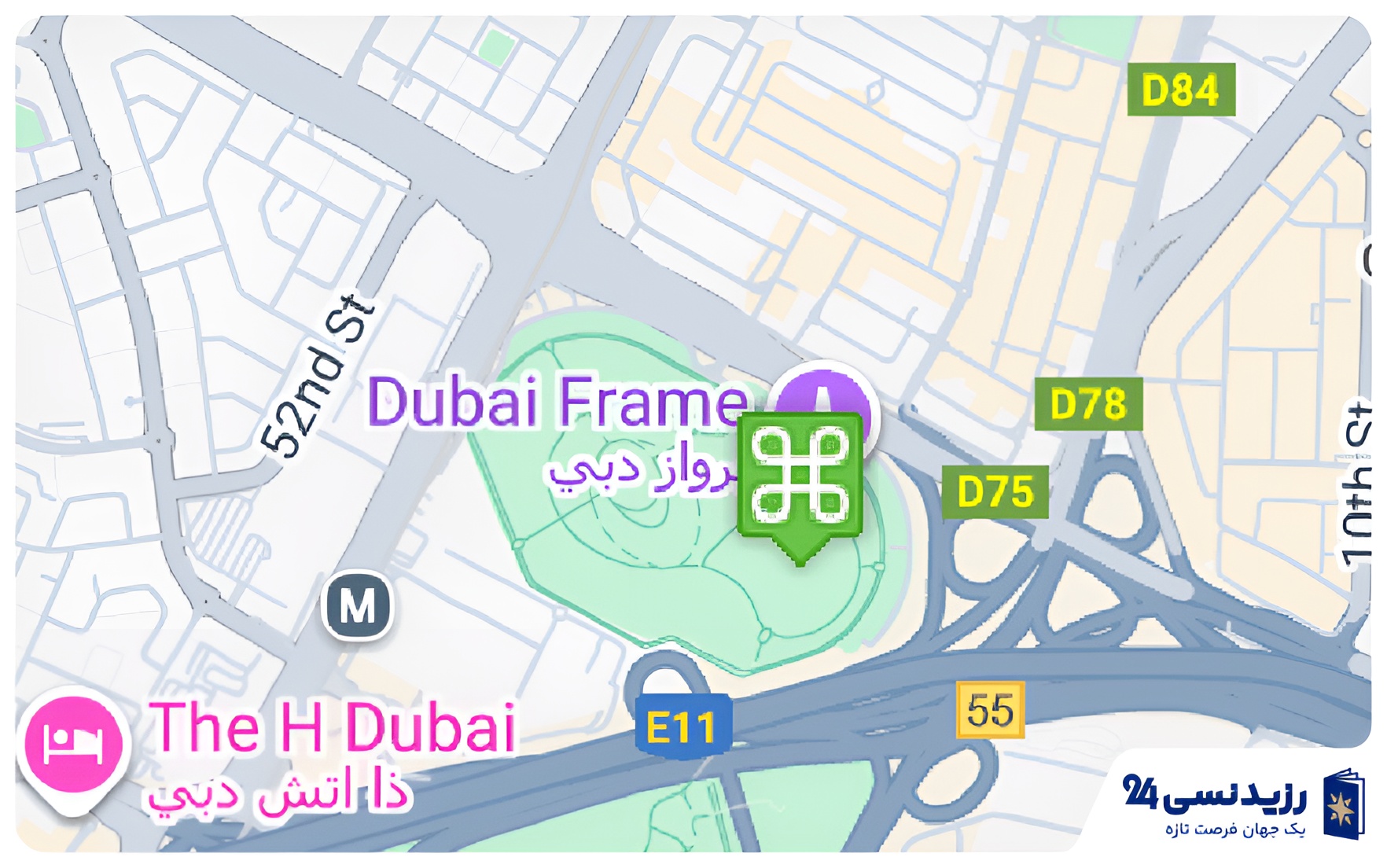 مکان دبی فریم