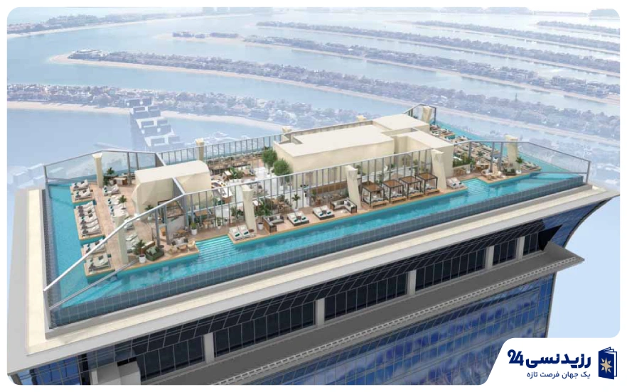 نمای-۳۶۰-درجه-استخر-آئورا-دبی.