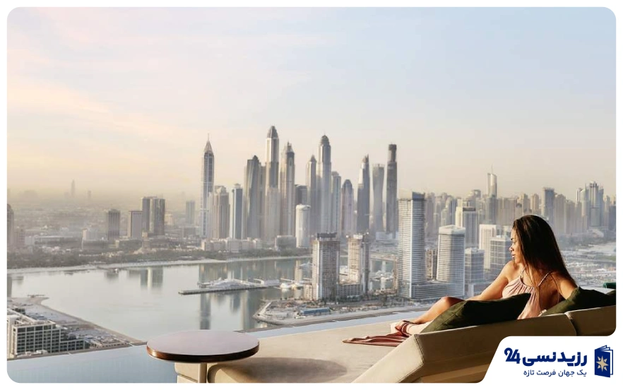 منظره-پالم-جمیرا-از-استخر-آئورا.