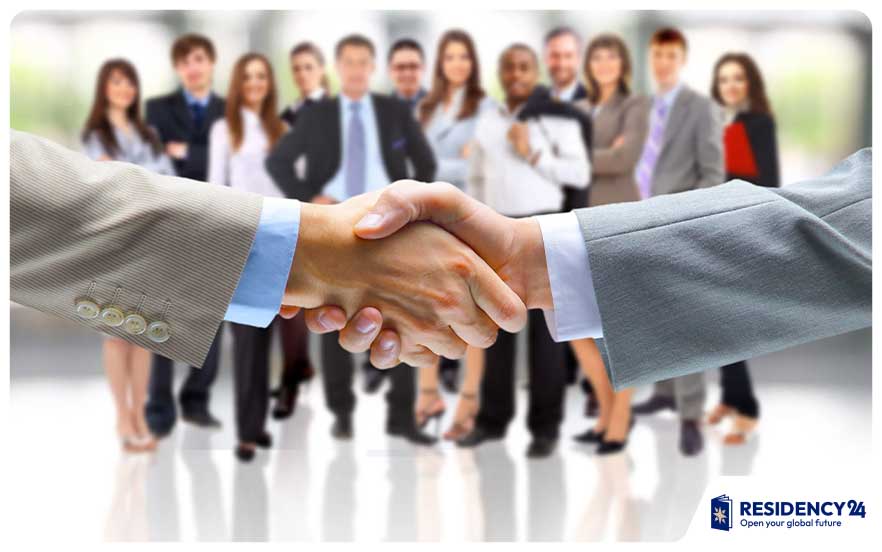 business meeting handshake