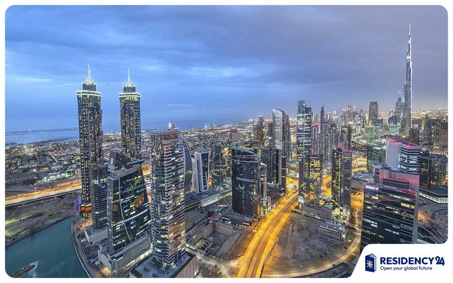 good view dubai at night