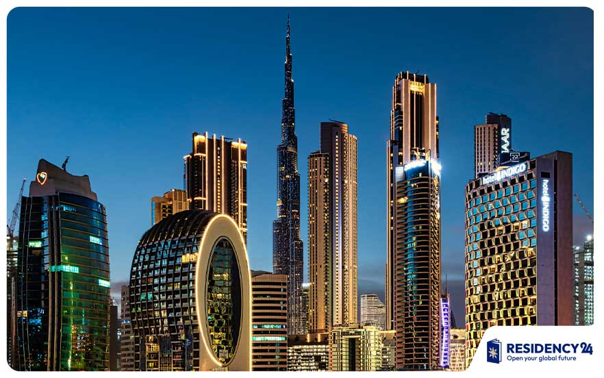 Dubai skyline business vibe