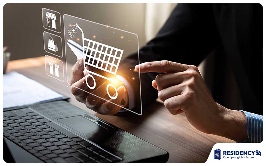 online shopping payment laptop