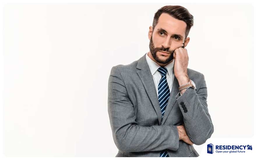 confused businessman thinking