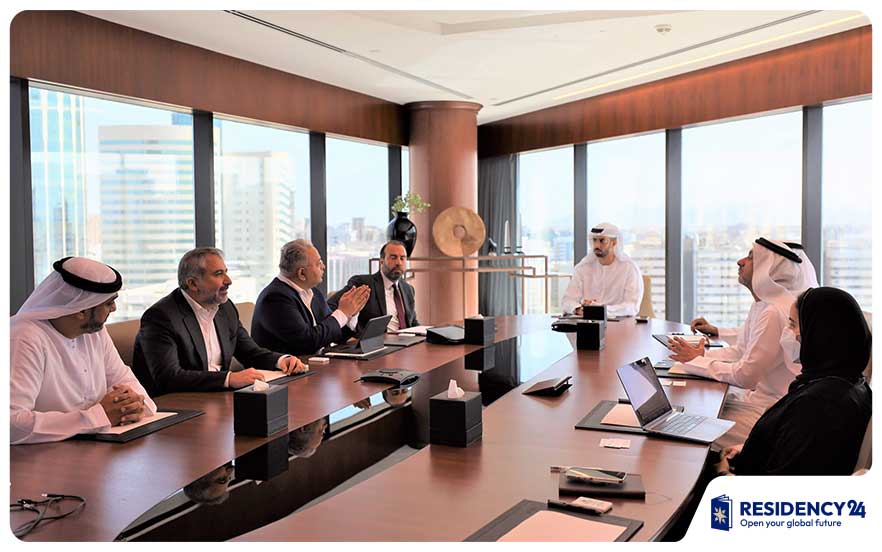 Dubai startup office meeting