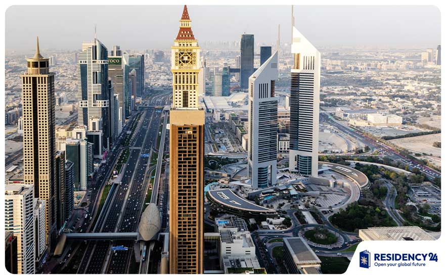 Dubai skyline business investment