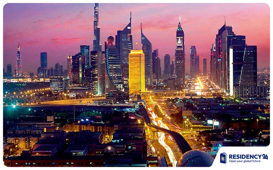 Dubai exhibition skyline