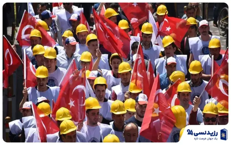 حداقل حقوق کارگر ساده در ترکیه